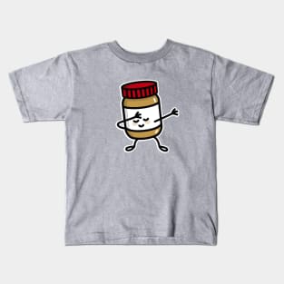 Dab Dabbing peanut butter jar Kids T-Shirt